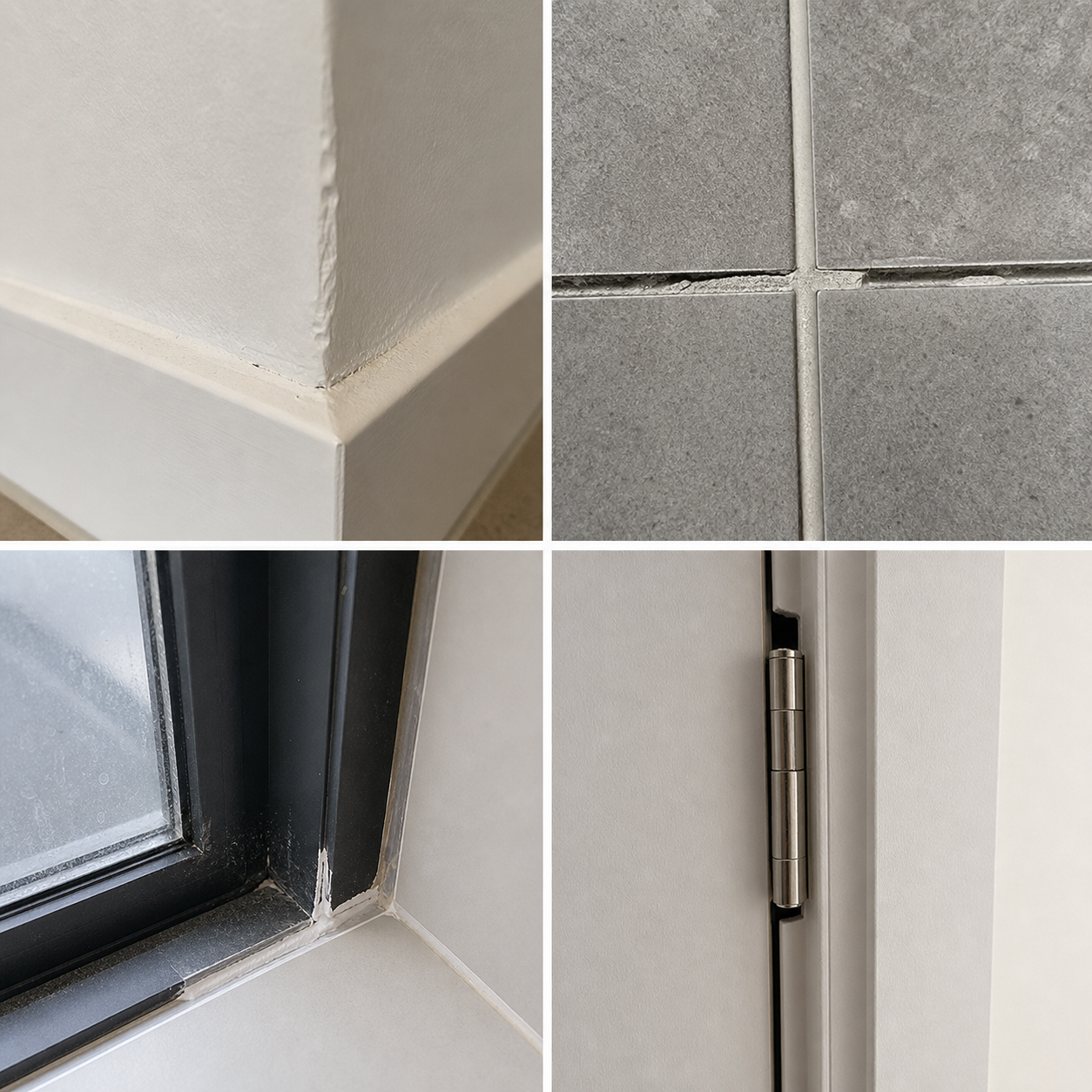 Examples of defects identified before handover acceptance